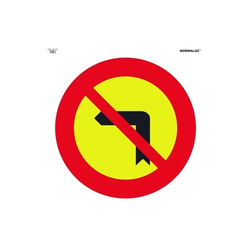 

Señal Vial Bolsa Textil 700X700Mm Prohibido Giro Izquierda V