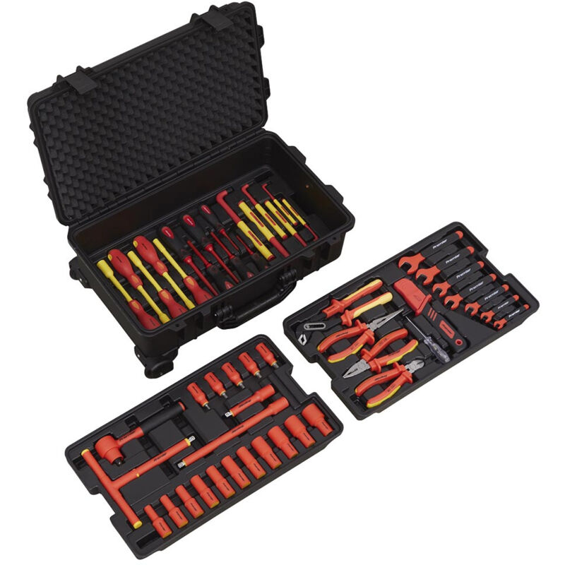 Sealey - AK7938 1000V Insulated Tool Kit 3/8'Sq Drive 50pc