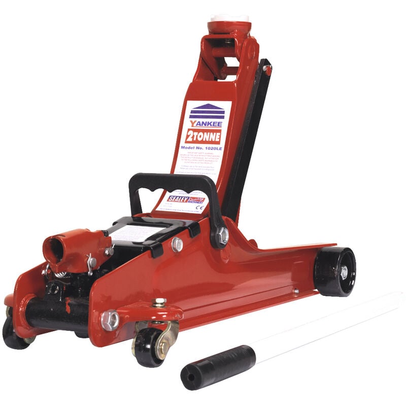 Trolley Jack 2 Tonne Low Profile Short Chassis - Red 1020LE - Sealey