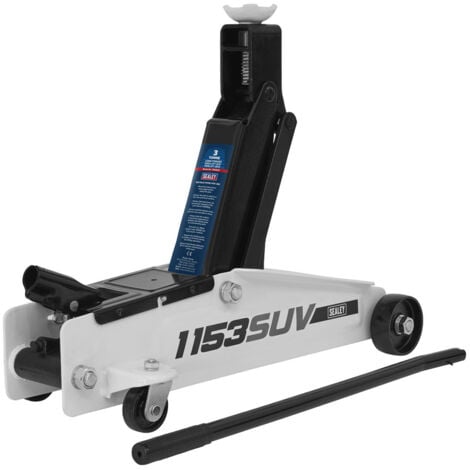 main image of "Sealey 1153SUV Long Chassis High Lift SUV Trolley Jack 3tonne"