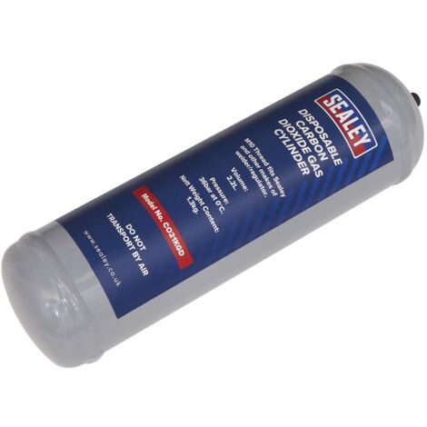 Sealey 1.3kg Disposable Carbon Dioxide Gas Cylinder CO21KGD