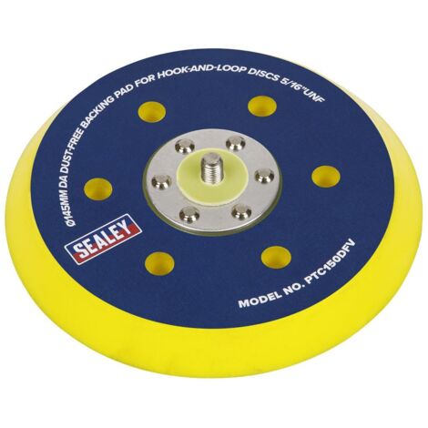 Sealey 145mm DA Dust-Free Backing Pad for Hook-and-Loop Discs 5/16""UNF PTC150DFV