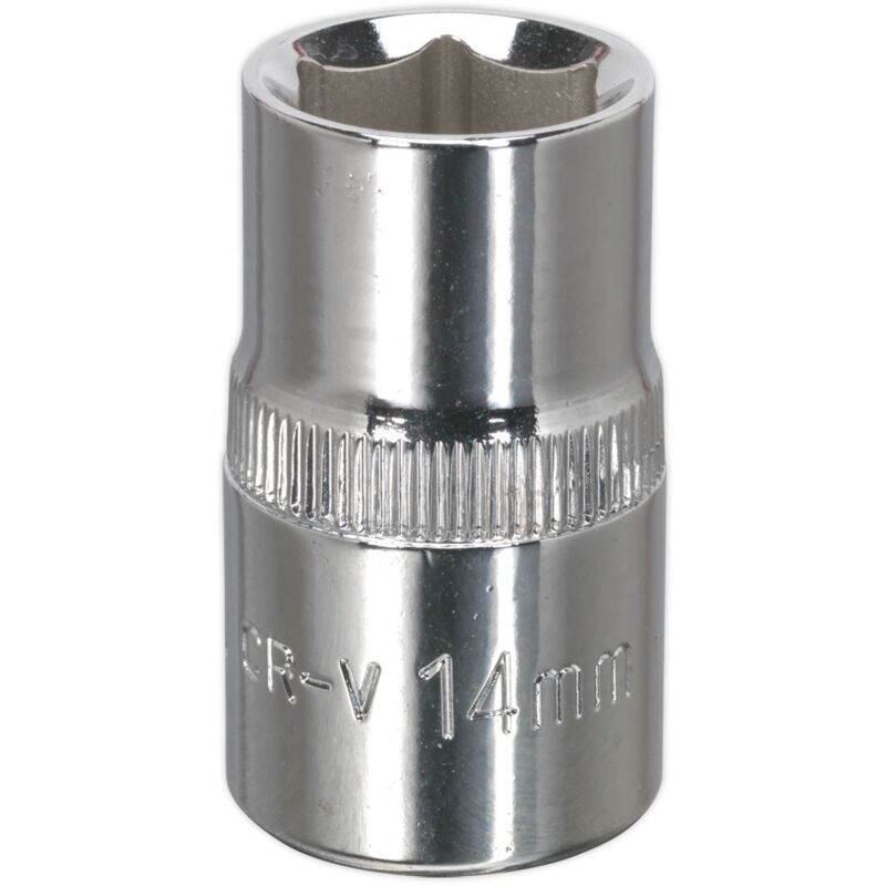 SP1214 Premier Fully Polished Socket 1/2''Sq Drive 14mm - Sealey