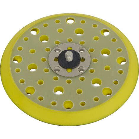 Sealey 150mm DA Dust-Free Multi-Hole Backing Pad for Hook-and-Loop Discs 5/16""UNF PTC150MH