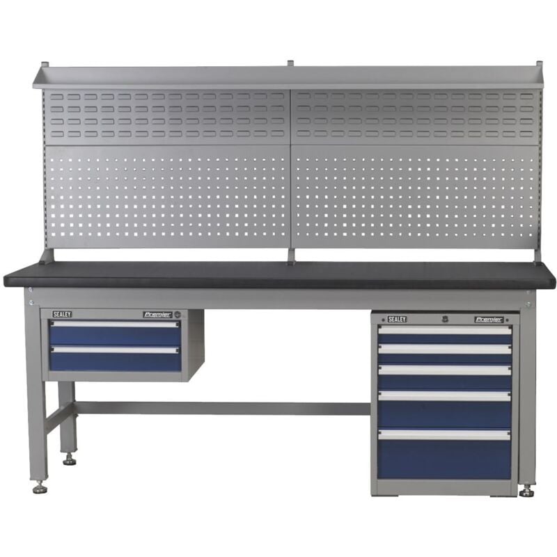 Sealey - 2.1m Complete Industrial Workstation & Cabinet Combo API2100COMB02