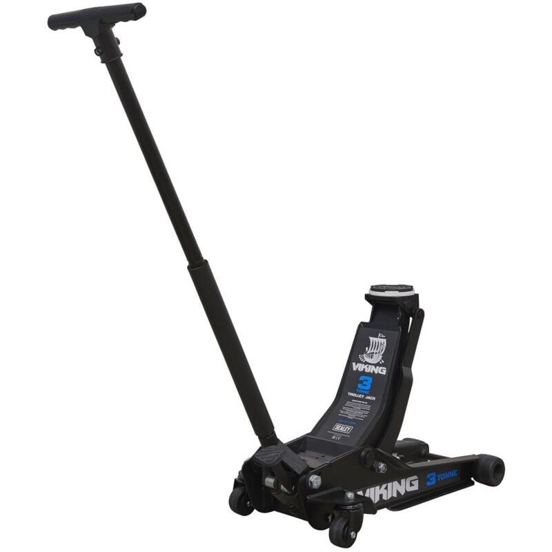 Sealey - 3100TB Viking Low Profile Professional Trolley Jack with Rocket Lift 3 Tonne