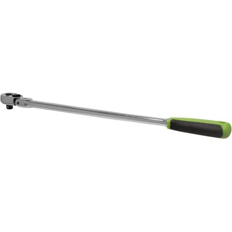 Sealey 3/8""Sq Drive Ratchet Wrench Extra Long Flexi Head Flip Reverse S01208