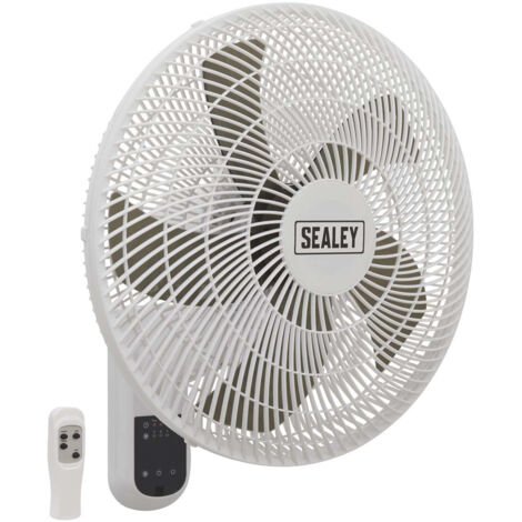 Sealey 3-Speed Wall Fan with Remote Control 18"" 230V SWF18WR