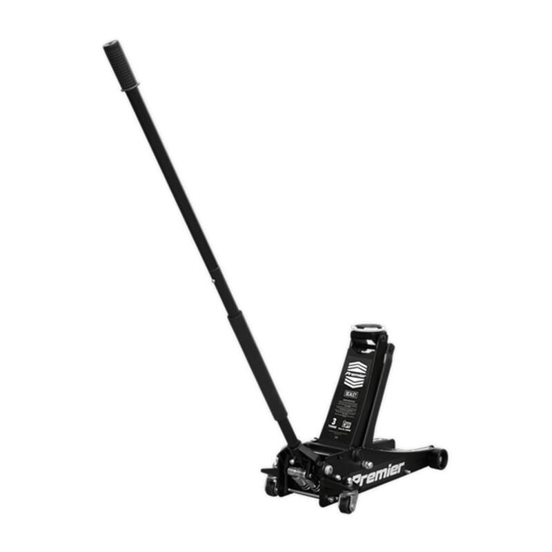 3040AB 3T Trolley Jack with Rocket Lift - Black - Sealey