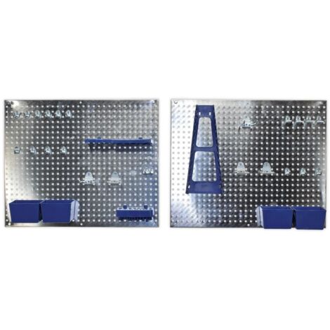 Sealey 34pc Wall Tool Storage Garage Shed Pegboard Set S01102