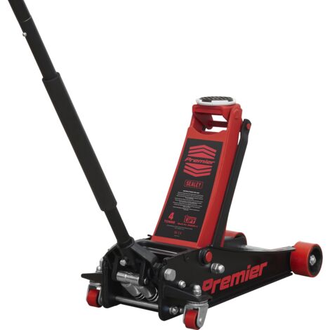 Sealey 4040AR Premier Low Profile Trolley Jack with Rocket Lift 4 Tonne - Red