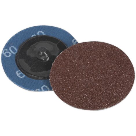 Sealey 50mm Quick Change Sanding Disc 60Grit - Pack of 10 PTCQC5060