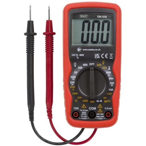 Sealey 6-Function Professional Digital Multimeter TM100