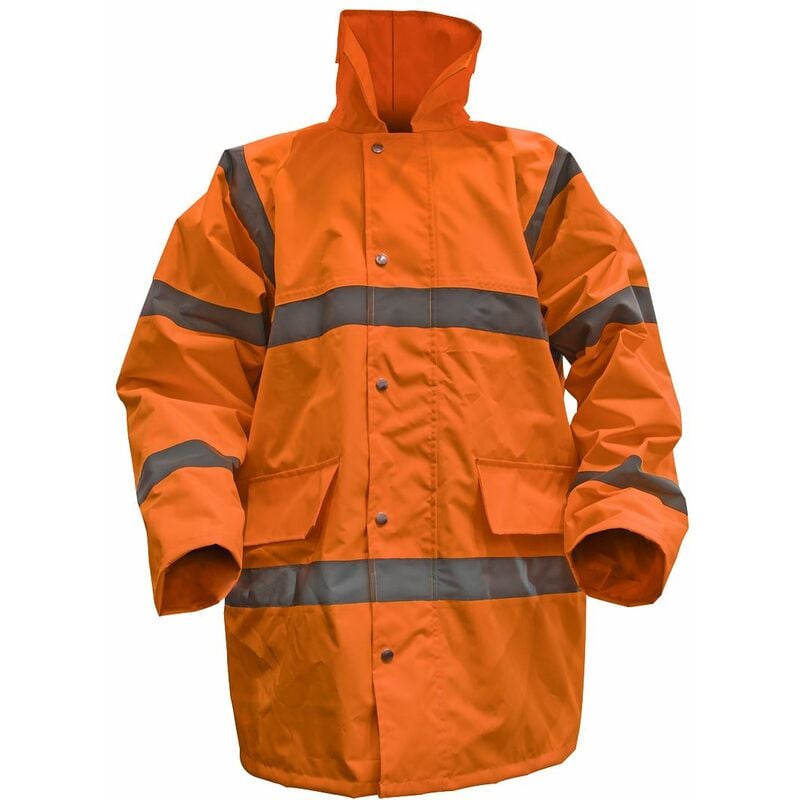 Sealey - Hi-Vis Orange Motorway Jacket with Quilted Lining - X-Large 806XLO