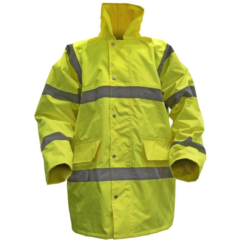 Worksafe® Hi-Vis Yellow Jacket with Quilted Lining - X-Large 806XL - Sealey