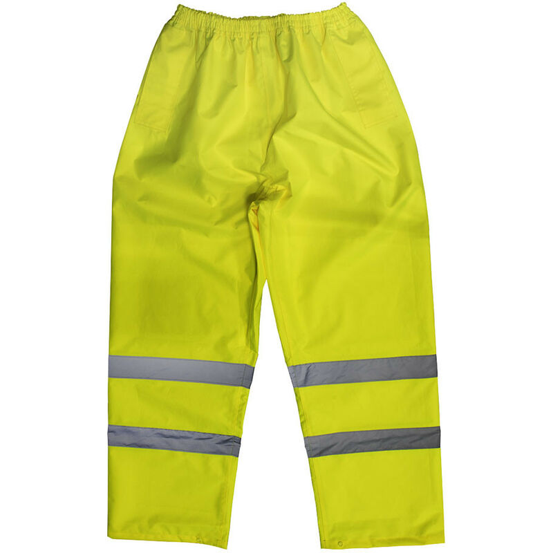 Sealey - 807L Hi-Vis Yellow Waterproof Trousers - Large