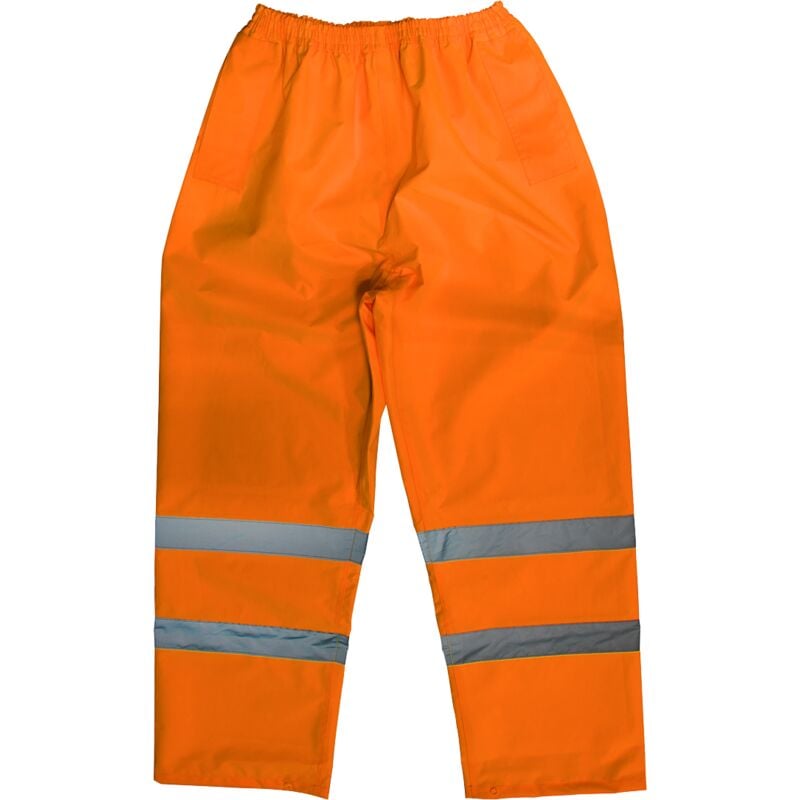 Hi-Vis Orange Waterproof Trousers - X-Large 807XLO - Sealey