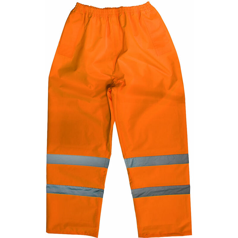 Worksafe - 807LO Hi-Vis Orange Waterproof Trousers - Large