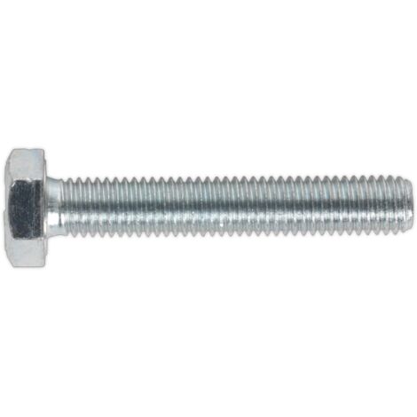 Sealey 8.8 Zinc Plated HT Setscrew M10 x 60mm, DIN 933 - Pack of 25 SS1060