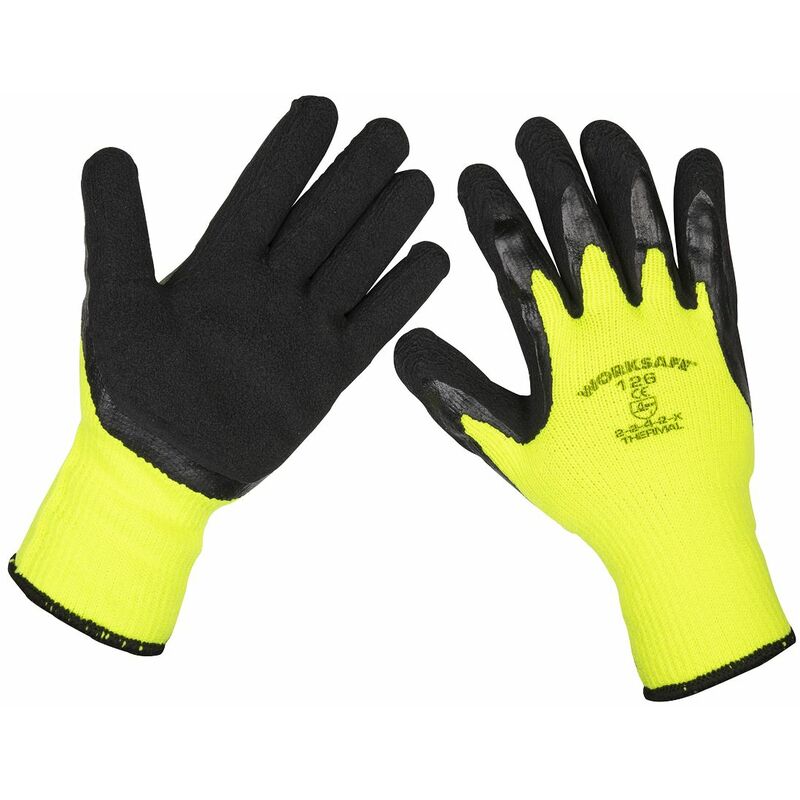 Sealey - Thermal Super Grip Gloves (Large) - Pack of 120 Pairs 9126/B120