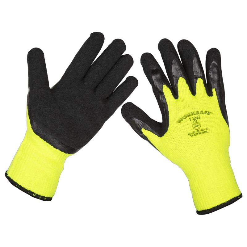 Thermal Super Grip Gloves - Pair - Sealey