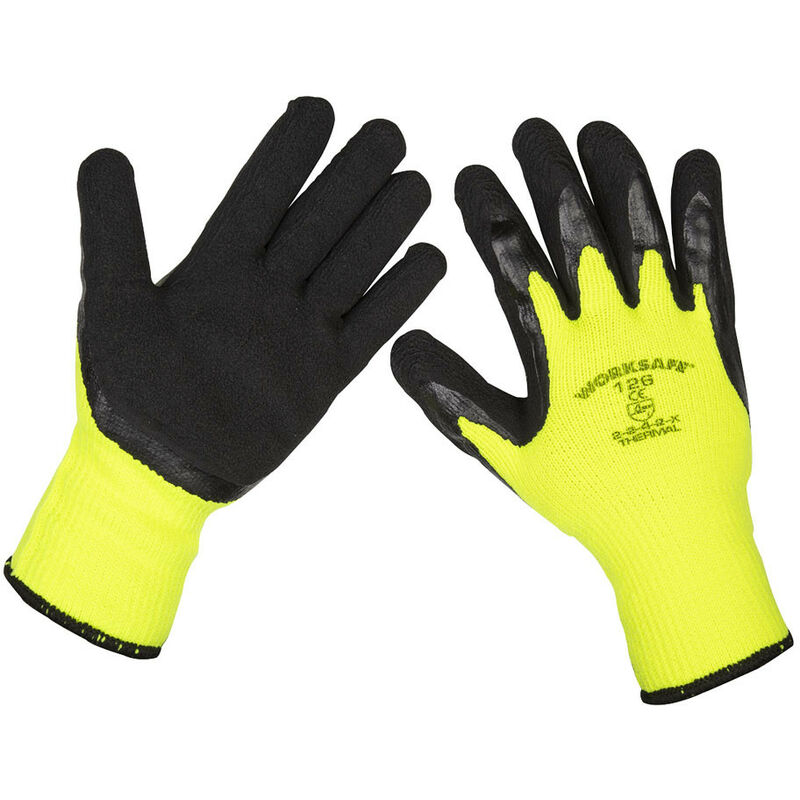 Sealey - 9126/B120 Thermal Super Grip Gloves - Pack of 120 Pairs