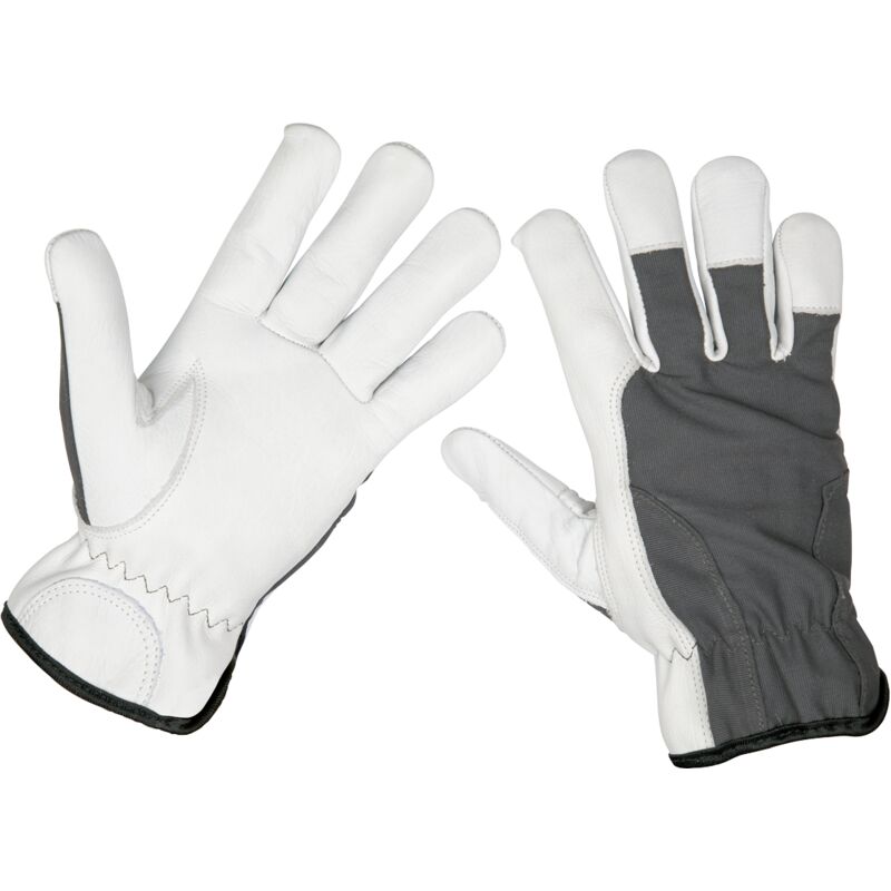 Sealey - 9136L Super Cool Hide Gloves Large - Pair