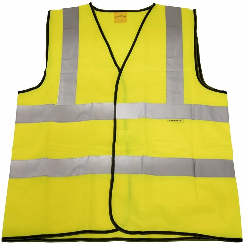 Hi-Vis Waistcoat (Site and Road Use) Yellow - Medium 9804M - Sealey