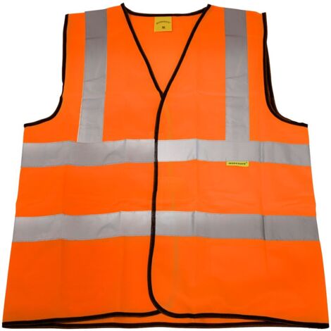 Sealey 9812M Worksafe Hi-Vis Orange Waistcoat - Medium