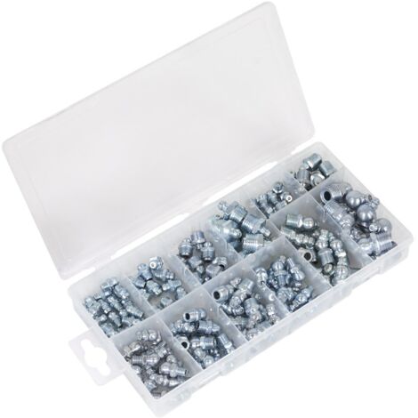 Sealey AB009GN Metric/BSP/UNF Grease Nipple Assortment 130pc