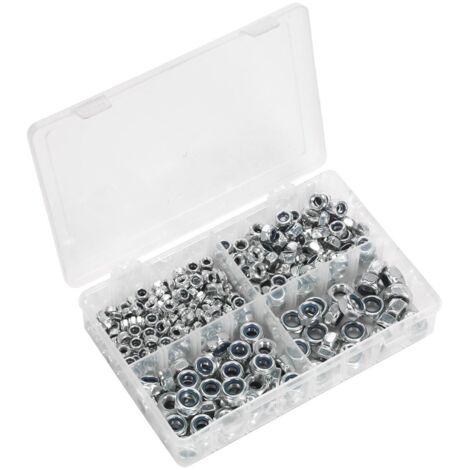 Sealey AB032LN Nylon Locknut Assortment M6-M12 300pc