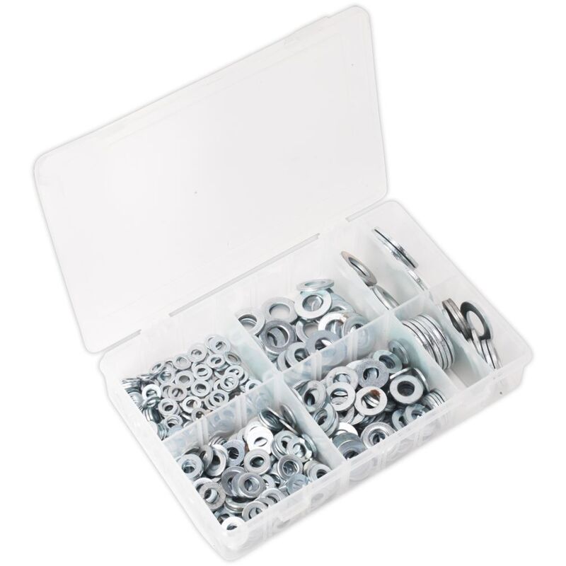 Sealey - Flat Washer Assortment M6-M24 Form c 495pc AB056WC