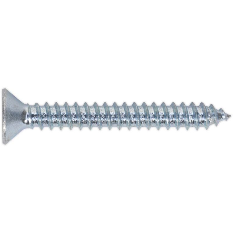 Sealey - Self Tapping Screw 4.8 x 38MM Countersunk Pozi din 7982 Pack of 100