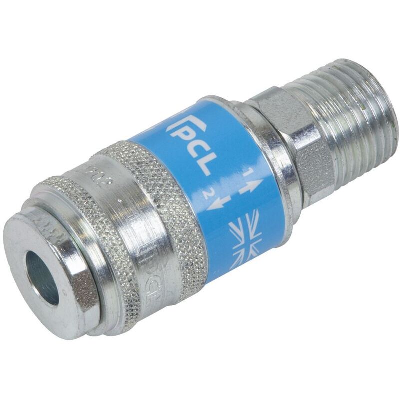 Sealey AC95 Pcl Safeflow Safety Coupling Body Male 1/2"bspt, Multi