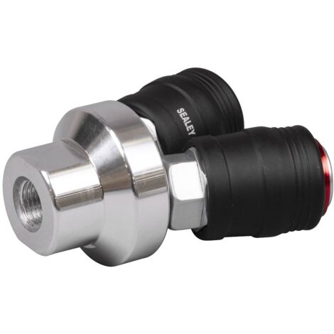 Sealey ACH55 High Flow Twin Coupling Body Female Thread 1/4""BSPT