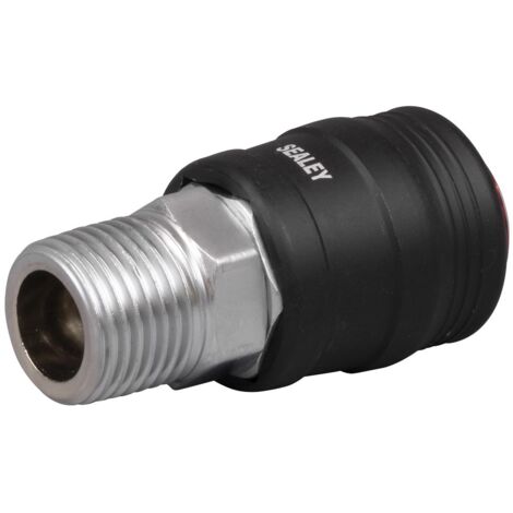 Sealey ACH63 High Flow Coupling Body Male 1/2""BSPT