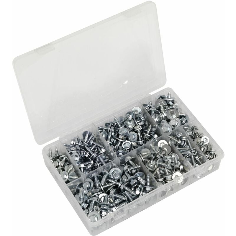 Sealey Acme Screw with Captive Washer Assortment 425pc AB425AS