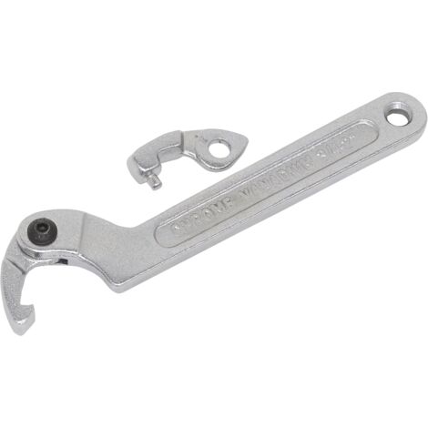 Sealey Adjustable C-Spanner Hook & Pin Wrench Set 19-51mm 3pc SMC2S