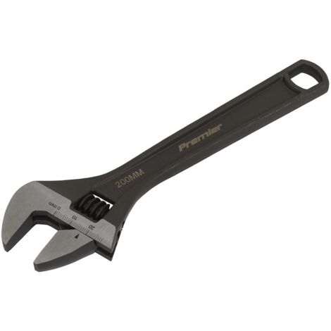 Sealey Adjustable Wrench 200mm Capacity 24mm Black Phosphate Finish AK9561