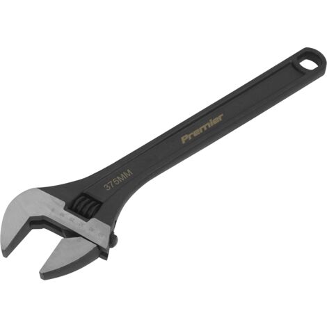 Sealey Adjustable Wrench 375mm Capacity 41mm Black Phosphate Finish AK9564