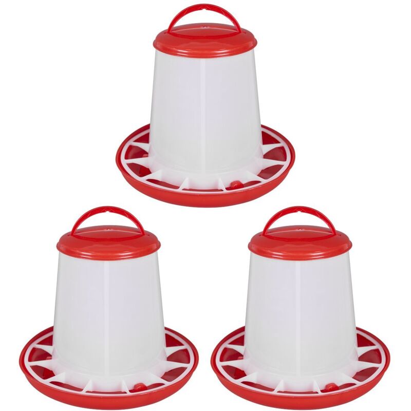AFT033 Poultry Feeder 3kg - Pack of 3 - Sealey