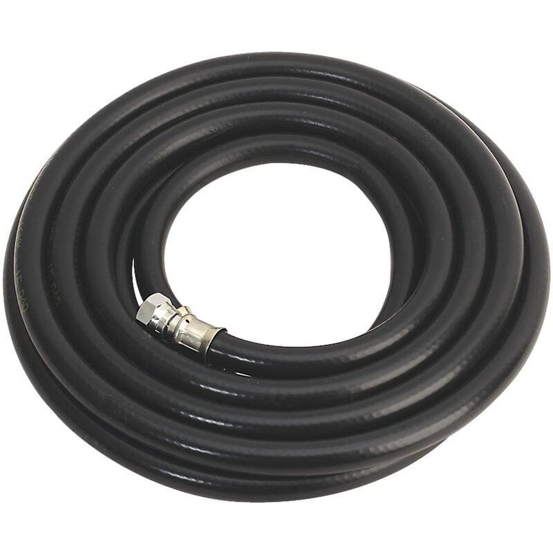 Sealey - Air Line Hose 5m x 10mm With 1/4''BSP Unions Heavy Duty AH5RX/38