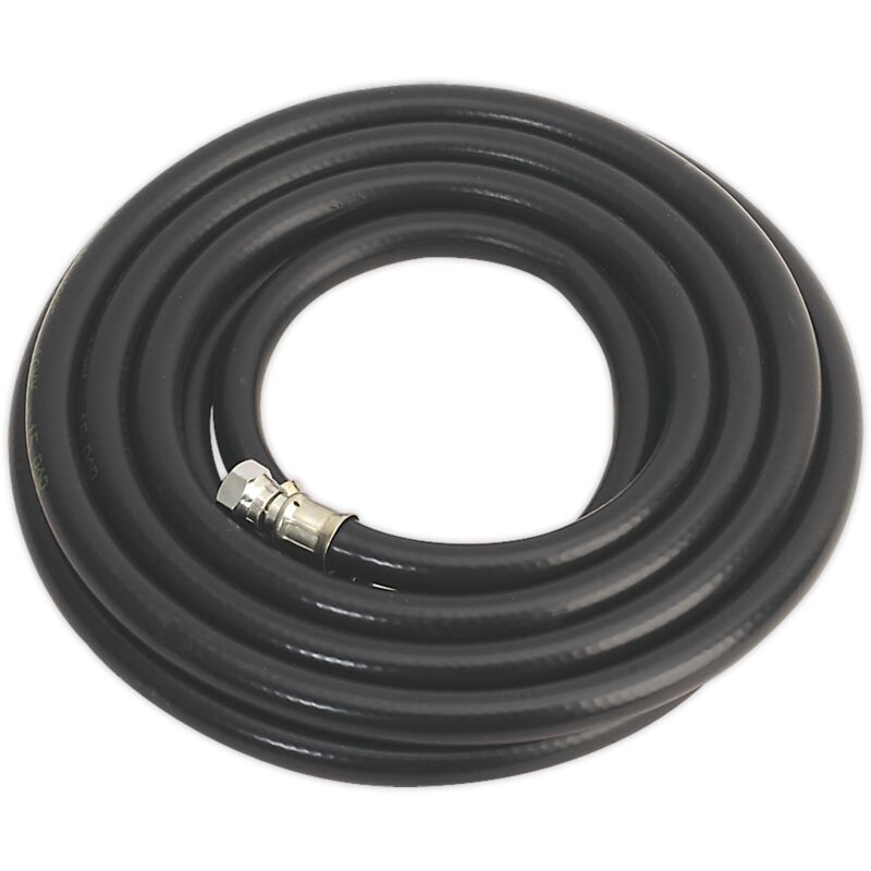 Air Line Hose 5m x 10mm With 1/4''BSP Unions Heavy Duty AH5RX/38 - Sealey