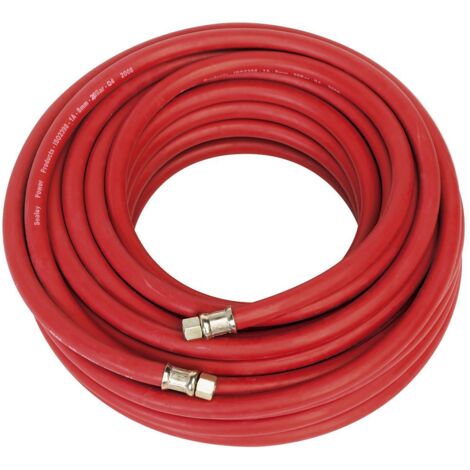 Sealey AHC20 Air Hose with 1/4""BSP Unions 20m x 8mm