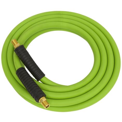Sealey AHHC10G High-Visibility Hybrid Air Hose with 1/4""BSP Unions 10m x 8mm