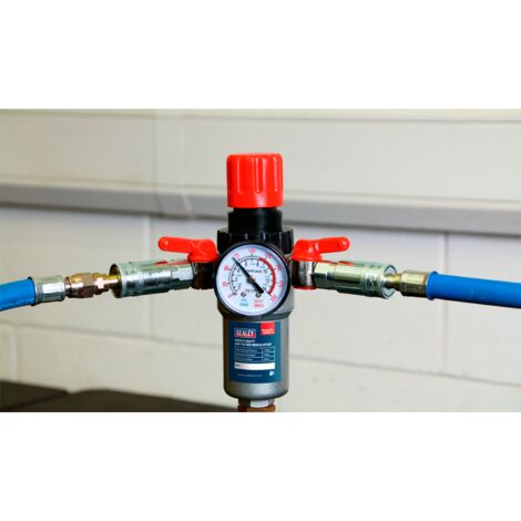 Sealey Air Filter Regulator Heavy Duty Max Airflow 76cfm SA2FR