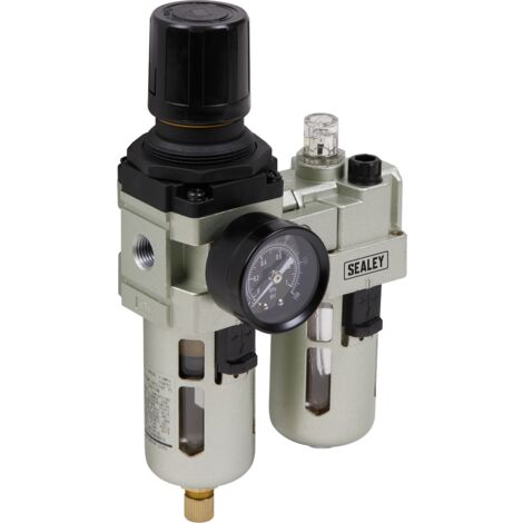 Sealey Air Filter Regulator Lubricator Max Airflow 60cfm SA106