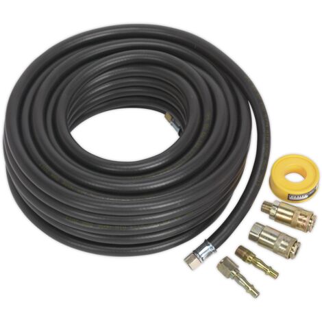 Sealey Air Hose Kit with Connectors 15m x 8mm AHK01