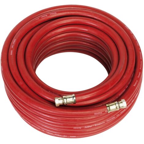 Sealey Air Hose with 1/4""BSP Unions 20m x 10mm AHC2038