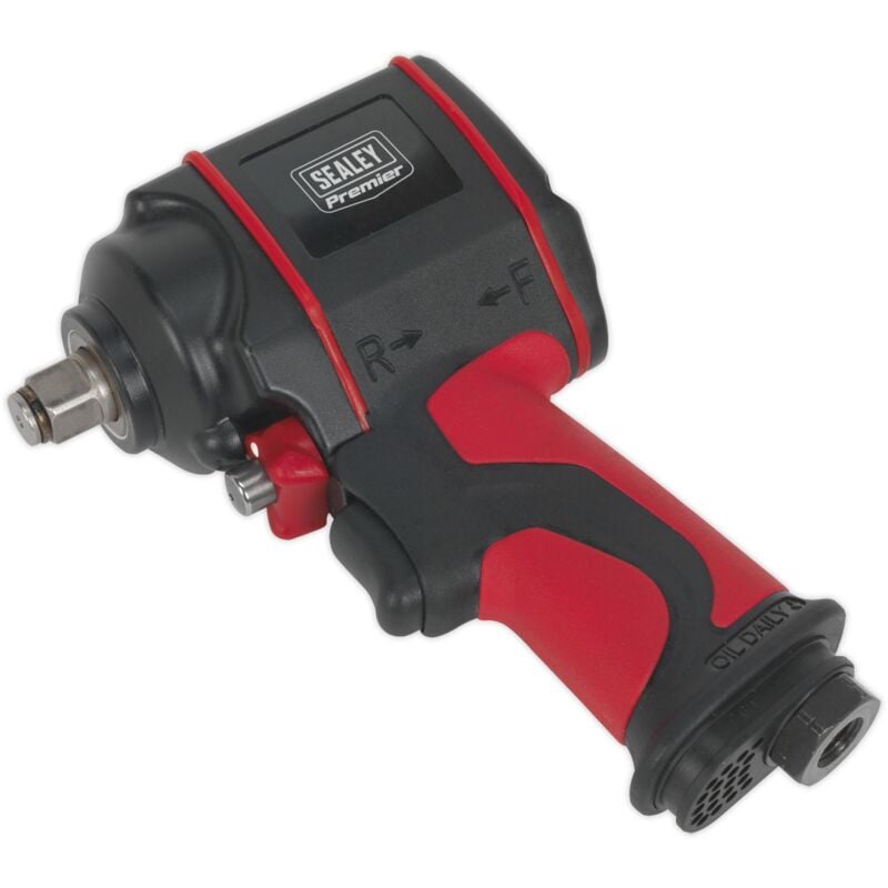Air Impact Wrench 1/2in Sq Drive Stubby - Twin Hammer - Sealey
